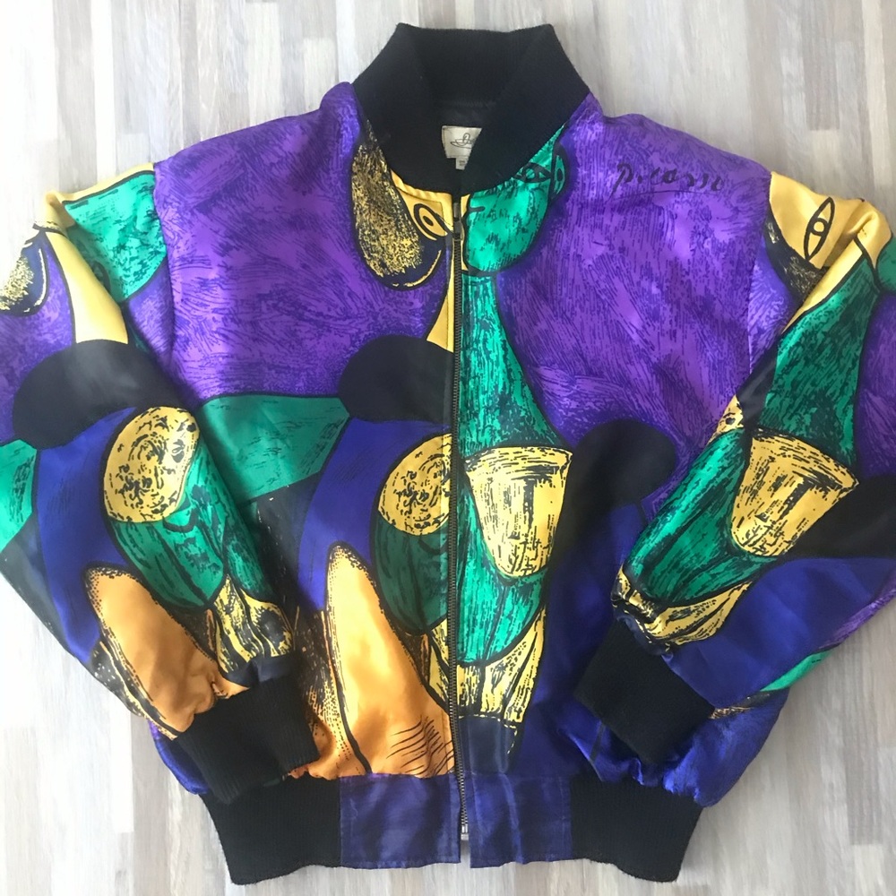 Vintage Picasso silk Bomber